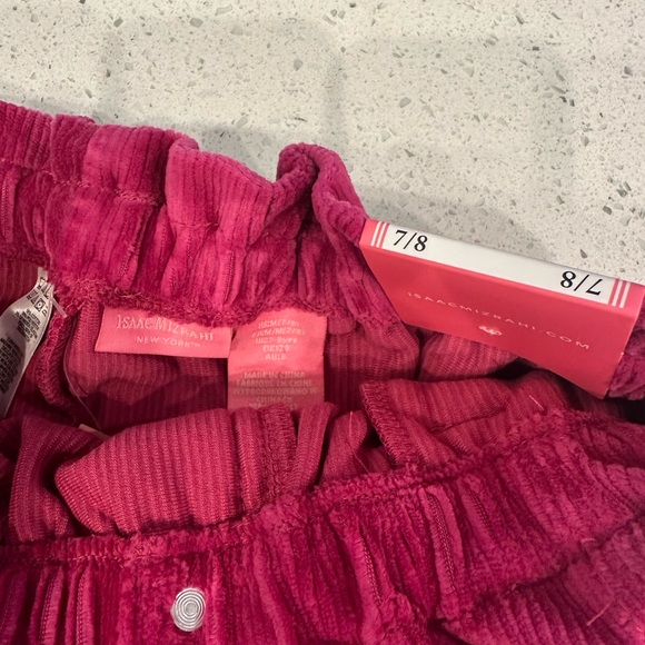 Isaac Mizrahi Fuchsia Corduroy Pencil Skirt - Picture 2 of 2